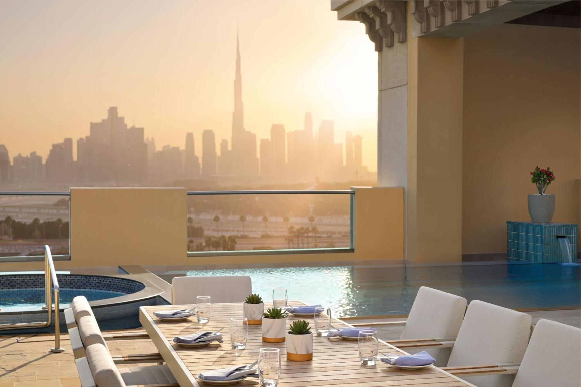 Marriott Hotel Al Jaddaf, Dubaj Exteriér fotografie The Address Downtown Dubai